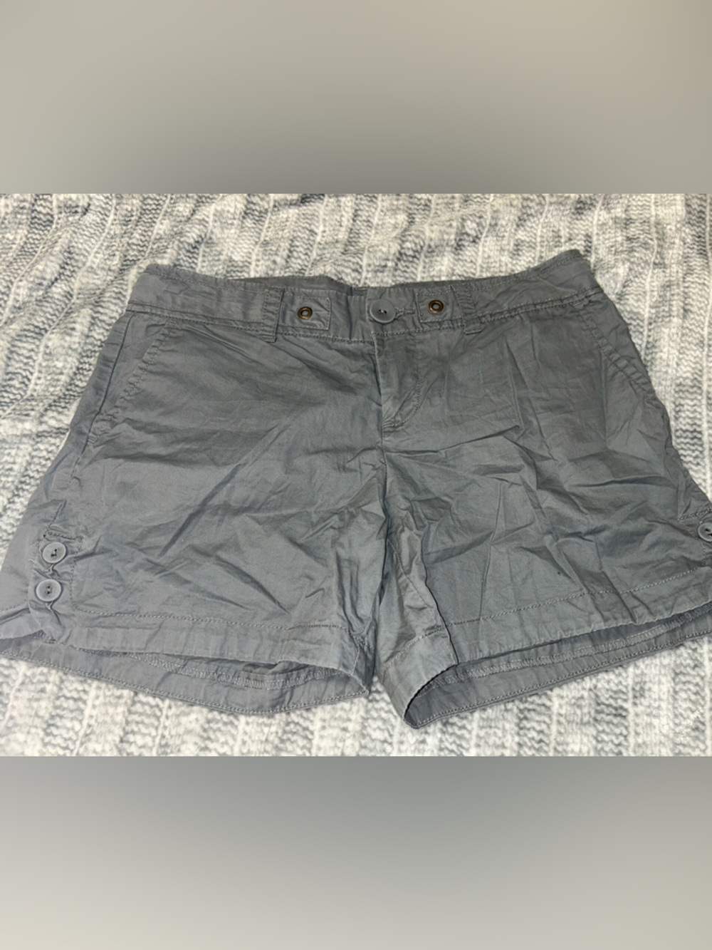 Woman’s Casual Gray Cotton Shorts